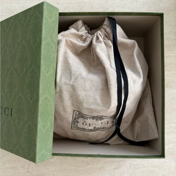 NWB Gucci GG Logo Leather Pet - Dog Black Harness Size L - Picture 15 of 16